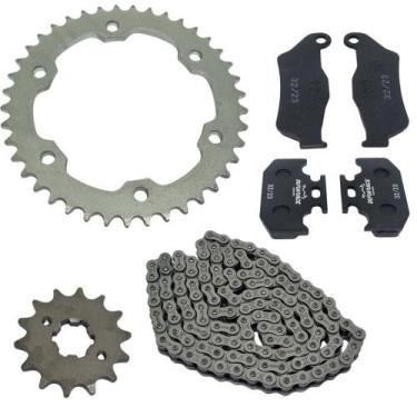 Imagem de Kit Relação Transmissão Fz15 2023/2024 Com Pastilhas Sem/ret - DAROM/D