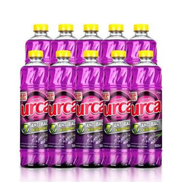 Imagem de Kit 10 Desinfetante Urca Lavanda 500ml