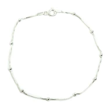 Imagem de Pulseira Bolinha Prata Legitima 925 - Lojas La+Ny, 19, Cinza claro
