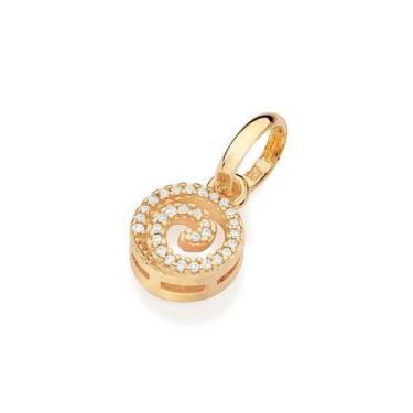 Imagem de Pingente banhado ouro 3x 24k 18k e 22k feminino rommanel aspiral crave