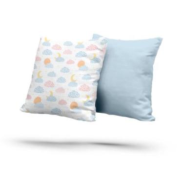 Imagem de Kit 2 Almofadas Com Enchimento Nuvens Estampadas Candy - Fabrika De Fe