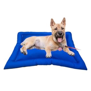 Imagem de Cama Colchonete M 84x60cm Pet Cachorro Gato Confortável Cães de médio e grande porte Caminha (Azul)
