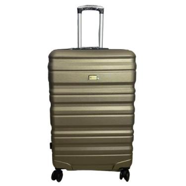 Imagem de Mala de Viagem Grande Rígida Bege 48x28x74cm Hinza