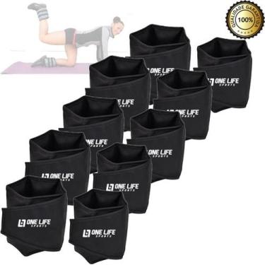 Imagem de Kit Peso De Perna 1Kg - 2Kg - 3Kg - 4Kg - 5 Kg - Infinity, 2kg, Preto