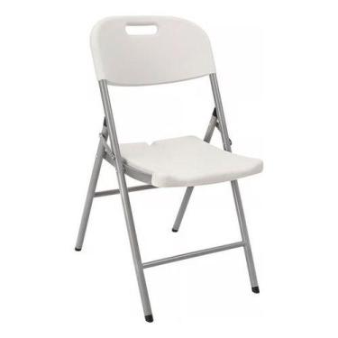 Imagem de Cadeira Dobravel Aco E Plastico 83x46x57cm Ate 150kg - Forte - Klimber