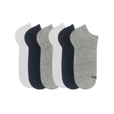Imagem de Kit com 6 Pares de Meias Sortida Trifil T06227 Algodão - Unissex, Sort