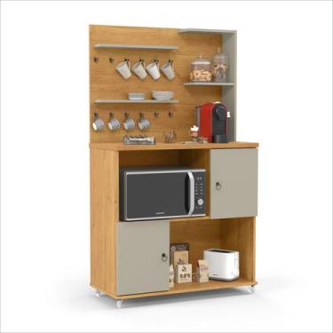 Imagem de Cantinho do Café/Armário de Cozinha Cinamomo/Off White - Aconchego - P