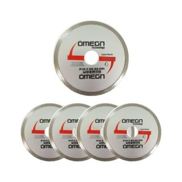 Imagem de Kit C/ 5 Discos de Corte Diamantado 110x22,23mm Esmeril./Serra Mármore