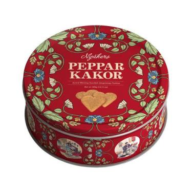 Imagem de Biscoito Ginger Snaps Lata Vermelha 400g - Nyakers