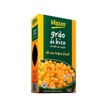 Imagem de Grão de Bico Cozido no Vapor Vapza 500g