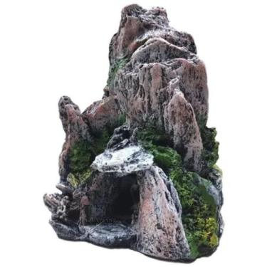Imagem de Enfeite Ornamento Para Aquários Gruta Na Rocha Em Resina - FRAGATA