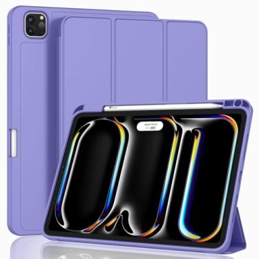 Imagem de ZryXal Nova capa para iPad Pro de 13 polegadas (M5) 2025 / (M4) 2024 com suporte para lápis, capa inteligente para iPad [suporta Pencil Pro e Pencil (USB-C)], suporta Touch ID e despertar/hibernar