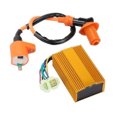 Imagem de Bobina de ignição AC de alto desempenho GOOFIT com caixa CDI de 6 pinos para 4 tempos GY6 50cc 125cc 150cc scooters chineses moped ATV Go Kart