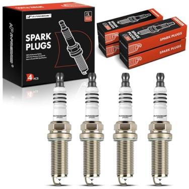Imagem de A-Premium Velas de ignição Iridium Platinum compatíveis com Subaru Outback, Forester, Impreza, Legacy e Mercedes-Benz C230 e Mitsubishi Outlander, Lancer, Eclipse e Hyundai Genesis Coupe, pacote com 4