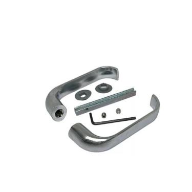 Imagem de Maçaneta Alavanca Maciça 37 stam de Fechadura de Porta Cor Inox Escova