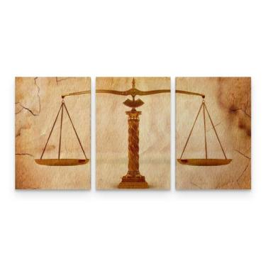 Imagem de Quadro Escritório Advocacia Balança Justiça Sépia - Loja Wall Frame