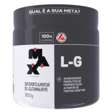 Imagem de Glutamina 100% max titanium - 300g, 300g, Sem Sabor