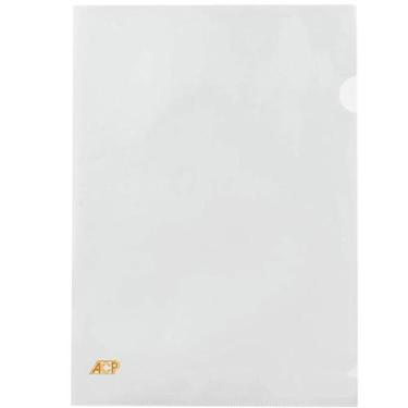 Imagem de Kit Pasta em L Ofício Acp Protetor Documentos, Cristal, 10 Unidades