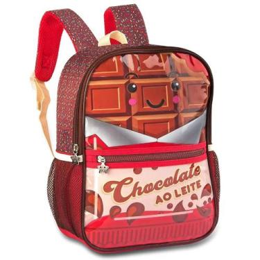 Imagem de Mochila Escolar Infantil M Clio CP2055P Pets Candy Truck, Vermelho