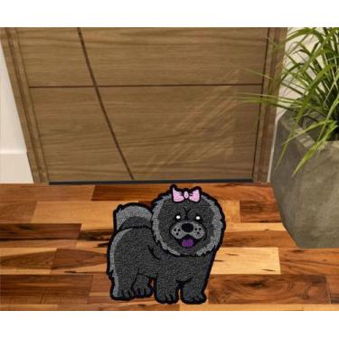 Imagem de Tapete Decorativo Cachorro Dog ChowChow No Formato Decoracão - ZAP TAP