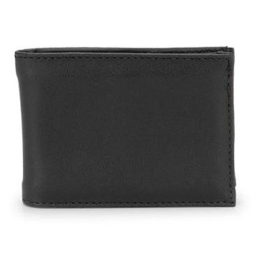 Imagem de Carteira Slim Masculina Preta Sintetica Com Porta Cartao 222-Masculino