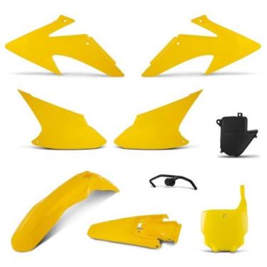 Imagem de Kit Plástico Crf 230 2008 À 2015 + Number Plate - PRO TORK, AMARELO, Ú