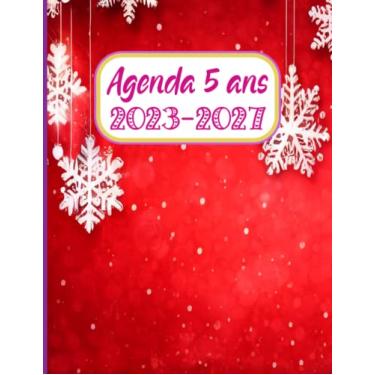 Imagem de Agenda Mensuel 2023-2027: 5 Ans | Agenda Journalier, Avec une belle couverture de Noël. Semainier et Mensuel De Janvier 2023 a Décembre 2027 | ... et Planificateur de 60 Mois | Grand Format A4