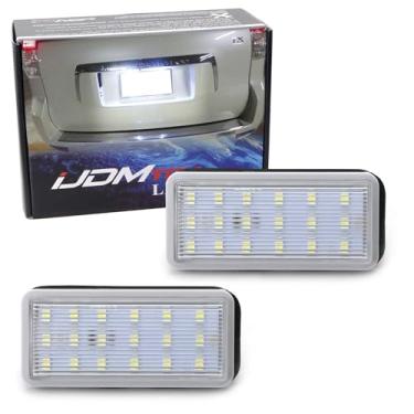 Imagem de iJDMTOY Kit de luz de placa de licença de LED 3W compatível com Lexus GX LX e Toyota Land Cruiser Prado, alimentado por LED branco xenon 18-SMD
