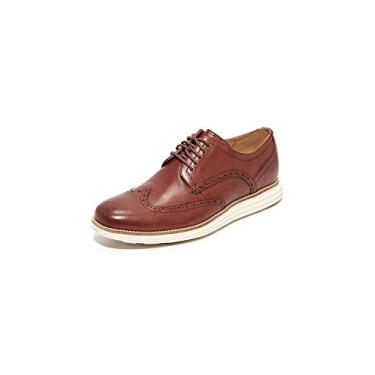 Imagem de Cole Haan Oxford masculino original Grand Shortwing, Woodbury Couro/Marfim, 41