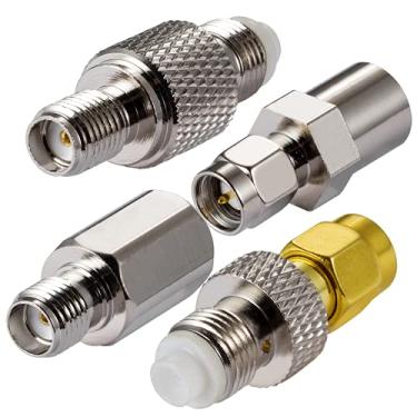 Imagem de POBADY Adaptador de Antena 4G Adaptador SMA Adaptador FME Adaptador SMA Para FME 4 Kit Para Antenas 2G 3G 4G LTE Roteadores UMTS Banda Larga Móvel UMTS Hsdpa WLAN Sem Fio (4 Peças)
