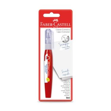 Imagem de Caneta Corretiva, Corretivo Líquido, Faber-Castell, 9ml, Cartela 1 Caneta