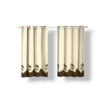 Imagem de Cortina Cozinha 2,00X1,40 Linhão Estampada - Imperial Moda Casa