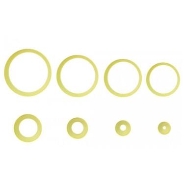 Imagem de Kit 8 Cortadores Redondo P Amarelo para Massas Bluestar - BLUE STAR