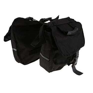 Imagem de Bolsa de viagem para motocicleta, bagagem, bicicleta, removível, banco traseiro, sela, bagagem, motocicleta, preta, capa superior para motocicleta