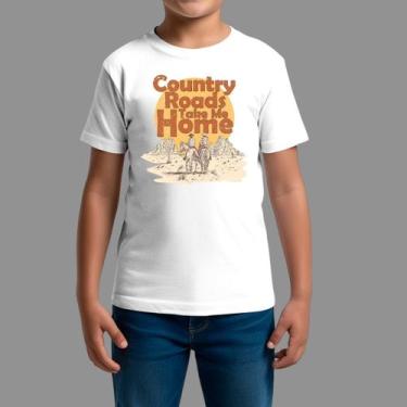 Imagem de Camisetas Infatil Básica Masculina Casual Manga Curta Country Read - R