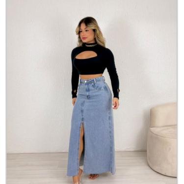 Imagem de Saia longa jeans - Iglamourstore