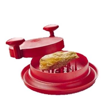 Imagem de Desfiador Manual de Carne e Frango, Triturador de Alimentos com Lâminas, Vermelho