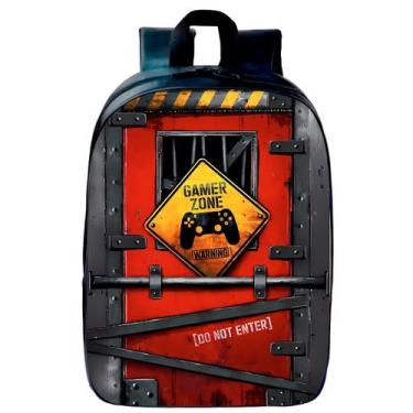 Imagem de Mochila Infantil Game Over Vermelha - VIA LIVRE, UN, Vermelho