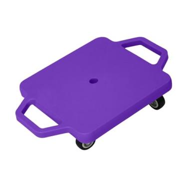 Imagem de kowaku Placa de scooter interna com alças com rodízios quadrados de brinquedos de motor sentam -se scooter para a academia de garotas de garotos da, Tolet