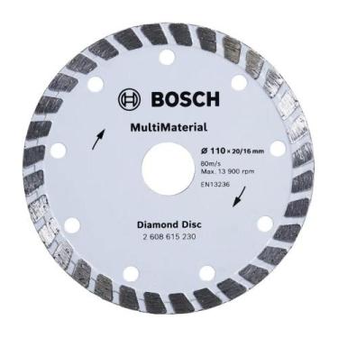 Imagem de Disco Diamantado MultiMaterial Bosch Turbo 110x20/16x8mm