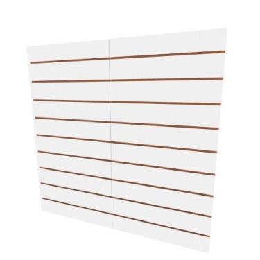 Imagem de Painel canaletado canelado placa mdf branco 120x120 - E-nichos