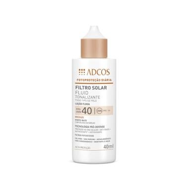 Imagem de ADCOS Protetor Solar Fluid Tonalizante FPS 40 - Alta Proteção Peach - 40ml
