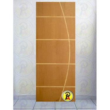 Imagem de Porta Lisa Frisada Belíssima 5 - Madeira, MOGNO, 82 CM