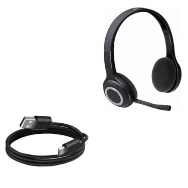 Imagem de Cabo BoxWave compatível com fone de ouvido Logitech H600 (cabo da BoxWave) – Cabo DirectSync, cabo durável de carregamento e sincronização para fone de ouvido Logitech H600, fone de ouvido Logitech H800 | fone de ouvido H600