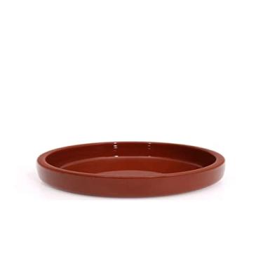 Imagem de Prato de pizza em Cerâmica Barro Vermelho redondo 22cm Motta (1520)
