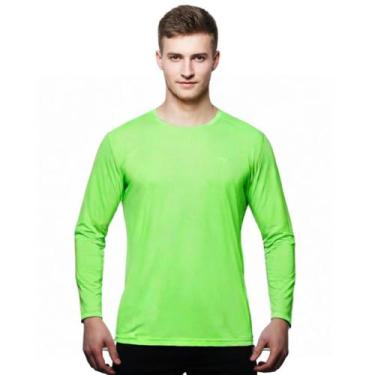 Imagem de Camisa Uv 50 Manga Longa Slim Térmica Segunda Pele - Genérico, Verde l