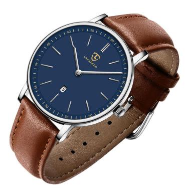 Imagem de Relógio BEN NEVIS: moda minimalista, simples, couro analógico