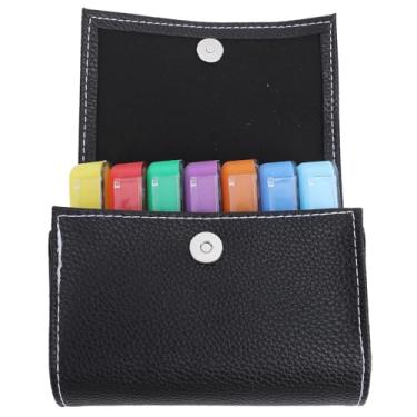 Imagem de Organizador de Medicamentos Organizadores de Suplementos Organizador do Organizador de Planejador de Dose à Prova de Vazamento Com Bolsa de Armazenamento Compact Weekly Cases Storage Container para Viagens Em Casa 4.2x1.4x0.7in