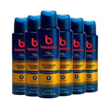Imagem de Kit Desodorante Aerosol Bozzano Extreme 90g - 6 unidades