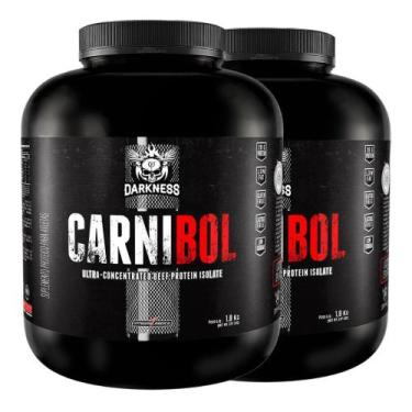 Imagem de Kit 2 Carnibol Proteina Isolado Baunilha 1.8Kg - Darkness - Integralmé